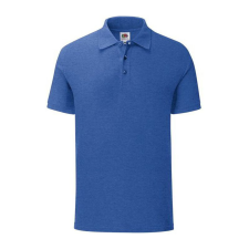 Fruit of the Loom FN66 galléros póló, ICONIC POLO, Heather Royal férfi póló
