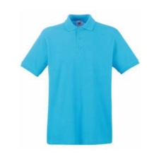 Fruit of the Loom FU21 galléros piké póló, PREMIUM POLO, Azure - 2XL férfi póló