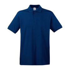 Fruit of the Loom FU21 galléros piké póló, PREMIUM POLO, Navy - L férfi póló
