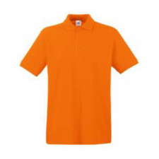 Fruit of the Loom FU21 galléros piké póló, PREMIUM POLO, Orange férfi póló