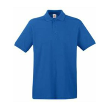 Fruit of the Loom FU21 galléros piké póló, PREMIUM POLO, Royal Blue - L férfi póló