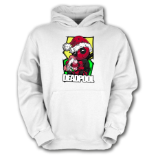 Fruit of the Loom Karácsonyi sapkás deadpool - Gyerek Kapucnis Pulóver