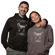 Fruit of the Loom, Kariban All I want for christmas is – Unisex Kapucnis Pulóverek (Több mintával)
