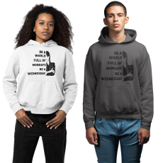 Fruit of the Loom, Kariban Be a Wednesday - Unisex Kapucnis Pulóver
