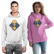Fruit of the Loom, Kariban Békével jöttem - Unisex Pulóver női pulóver, kardigán