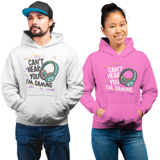 Fruit of the Loom, Kariban Can't hear you, I'm gaming (2 féle) - Unisex Pulóver