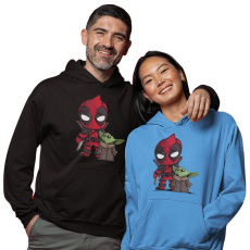 Fruit of the Loom, Kariban Deadpool és Baby Yoda - Unixes Kapucnis Pulóver