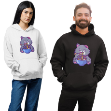 Fruit of the Loom, Kariban Éhes Zombi Macska - Unisex Kapucnis Pulóver