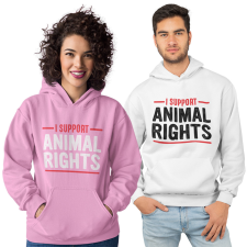 Fruit of the Loom, Kariban I support animal rights - Unisex Pulóver női pulóver, kardigán