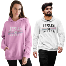 Fruit of the Loom, Kariban Jesus is better - Unisex Pulóver női pulóver, kardigán