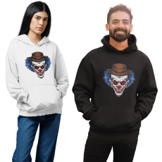 Fruit of the Loom, Kariban Kék hajú bohóc - Unisex Kapucnis Pulóver