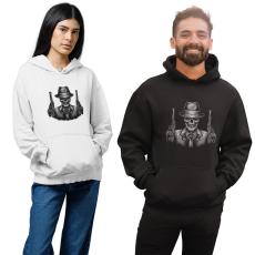 Fruit of the Loom, Kariban Maffia Koponya - Unisex Kapucnis Pulóver