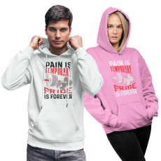 Fruit of the Loom, Kariban Pain is temporary, pride is forever - Unisex Pulóver