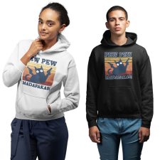 Fruit of the Loom, Kariban Pew-Pew Madafakas - Unisex Pulóver női pulóver, kardigán