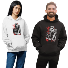 Fruit of the Loom, Kariban Sikoly - Unisex Kapucnis Pulóver