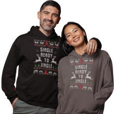 Fruit of the Loom, Kariban Single ready to jingle - Unisex Kapucnis Pulóver