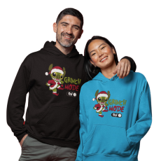 Fruit of the Loom, Kariban Stitch Grincs Mode - Unisex Kapucnis Pulóver
