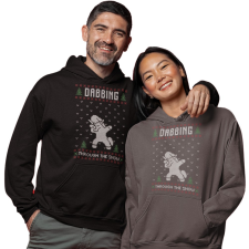 Fruit of the Loom, Kariban Unicorn Dabbing - Unisex Kapucnis Pulóver női pulóver, kardigán