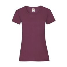 Fruit of the Loom Női póló Csapott ujjú Fruit of the Loom Valueweight T Lady-Fit - XS (8), Burgundi vörös