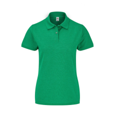 Fruit of the Loom Női rövid ujjú galléros póló Fruit of the Loom Ladies' 65/35 Polo 2XL, Retró Heather Zöld