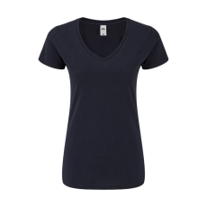 Fruit of the Loom Női rövid ujjú póló Fruit of the Loom Ladies' Iconic 150 V Neck T -XL, Mély sötétkék (navy)