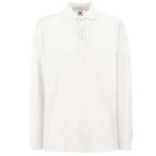 Fruit of the Loom Premium Long Sleeve póló, fehér (Premium Long Sleeve póló, fehér) férfi póló