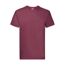 Fruit of the Loom Uniszex póló Rövid ujjú Fruit of the Loom Super Premium Tee - S, Burgundi vörös férfi póló