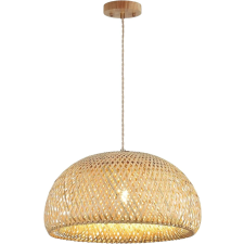  Függeszték, bambusz anyag, E27 foglalat, 45 cm, izzó nélkül világítás