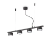 Függeszték Fekete MINOR IDEAL LUX 235455