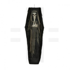  FÜGGŐ CSONTVÁZ KOPORSÓBAN VILÁGÍTÁSSAL party kellék