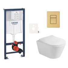  Függő WC szett világos falakhoz / falra szerelhető Glacera Ava SIKOGRSAVASCGN0 szaniter