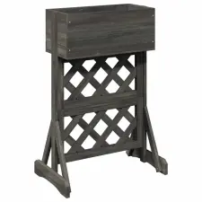  Függőleges kertialátét Szürke 48 x 30 x 70,5 cm Szilárd fenyőfa kerti tárolás
