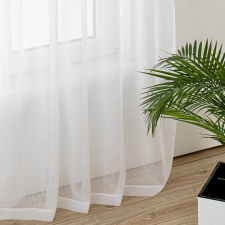  Függöny KRESZ szín fehér stílus klasszikus pántok gyűrt voile 140x140 homede lakástextília