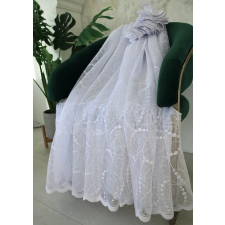 Függöny méteráru Azrah Jacquard Karika-hullám minta 160cm magas Fehér lakástextília