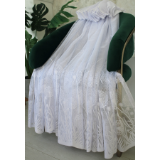  Függöny méteráru Azrah Jacquard Pitypang minta 250cm magas Fehér lakástextília