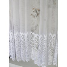  Függöny méteráru Madeline Jacquard 160cm magas Fehér lakástextília