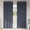  Függönyök 2 pcs Antracitszürke 225 x 140 cm Poliészter