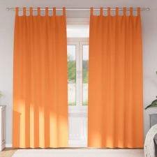  Függönyök 2 pcs Fényes narancssárga 245 x 140 cm Poliészter lakástextília