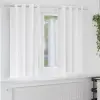  Függönyök 2 pcs Tiszta fehér 175 x 140 cm Poliészter