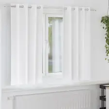  Függönyök 2 pcs Tiszta fehér 175 x 140 cm Poliészter lakástextília