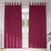  Függönyök függönyökkel 2 pcs Bordó 245 x 140 cm Poliészter