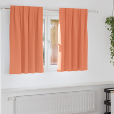  Függönyök függönyökkel 2 pcs Terrakotta 140 x 140 cm Poliészter lakástextília