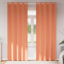  Függönyök függönyökkel 2 pcs Terrakotta 225 x 140 cm Poliészter lakástextília