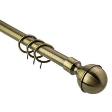  Függönyrúd 1,6-3M Arany Gömbvégű C080-4-B karnis, függönyrúd