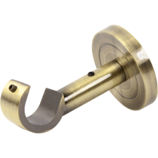 Függönyrúd tartó 50 mm x 50 mm x 80 mm sárgaréz karnis, függönyrúd