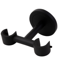Függönyrúd tartó 50 mm x 90 mm x 100 mm fekete karnis, függönyrúd