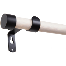  Függönyrúdkészlet fa 200 cm - 25 mm fehér karnis, függönyrúd
