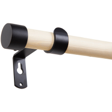  Függönyrúdkészlet fa 200 cm - 25 mm natúr karnis, függönyrúd