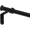 Függönyrúdkészlet fém 160 cm - 19 mm kerek fekete