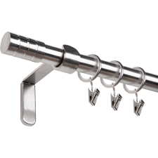  Függönyrúdkészlet fém 200 cm - 19 mm kúp inox karnis, függönyrúd